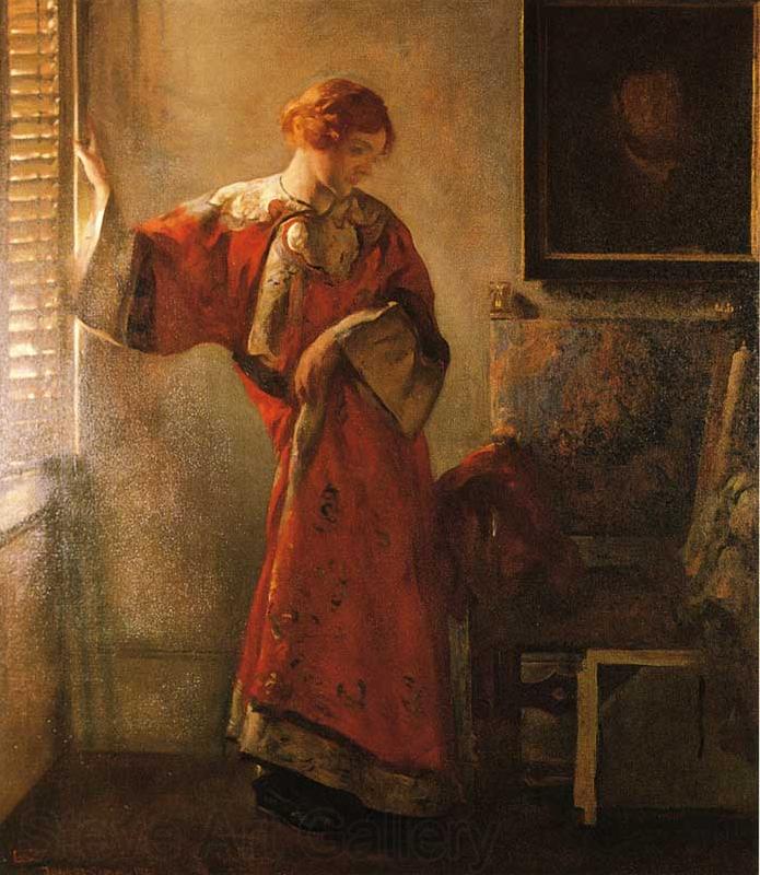 Joseph Decamp The Window Blind Norge oil painting art